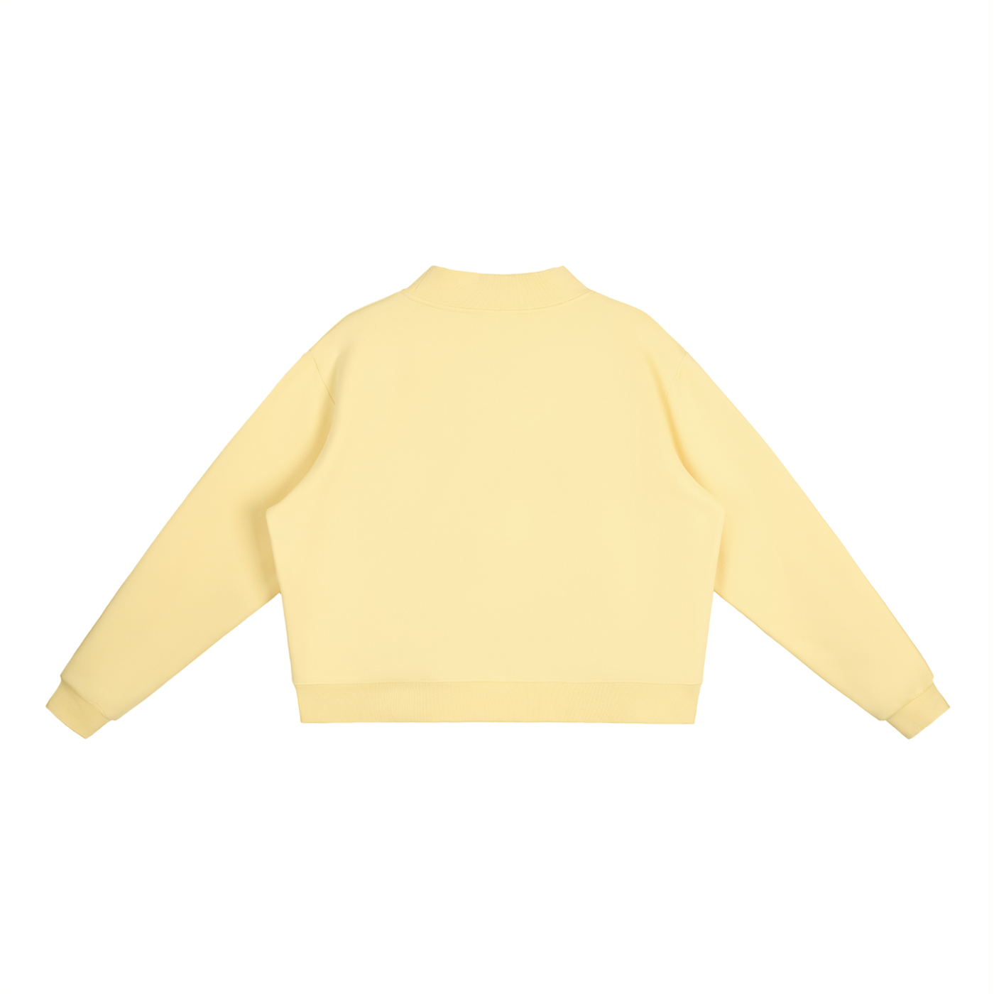 WEMBELIEVE Fleece Mock-Neck Crew Sweatshirt