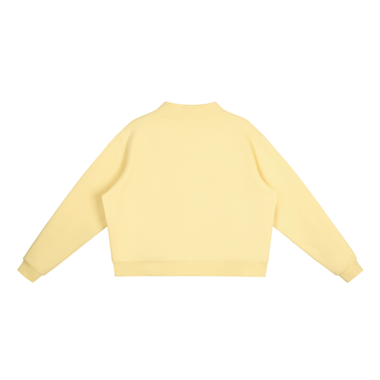 WEMBELIEVE Fleece Mock-Neck Crew Sweatshirt