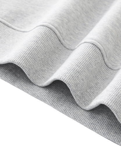 WEMBELIEVE Fleece Mock-Neck Crew Sweatshirt