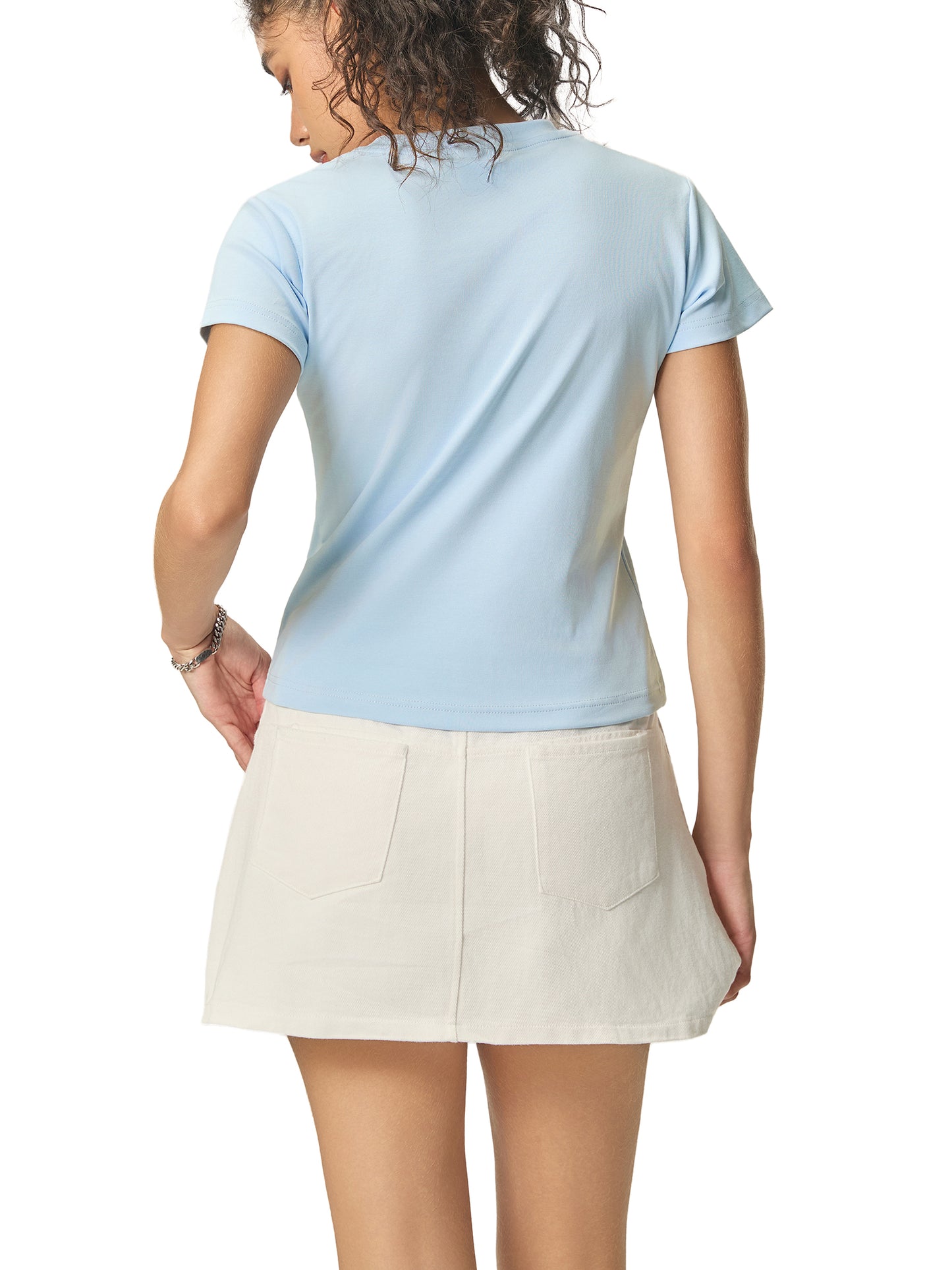 WEMBELIEVE Bodycon Crewneck T-Shirt